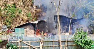 বান্দরবানে আগুনে পুড়ে এক নারীর মৃত্যু